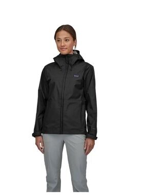 Patagonia Women's Black Hooded Waterproof Ski Jacket